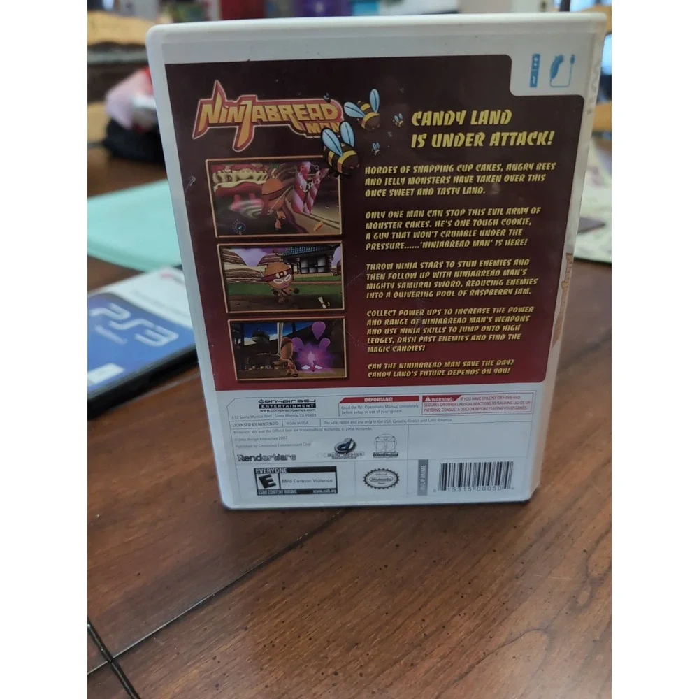 Ninjabread Man (Nintendo Wii Wii U)‎ Complete With Manual - Great Shape
